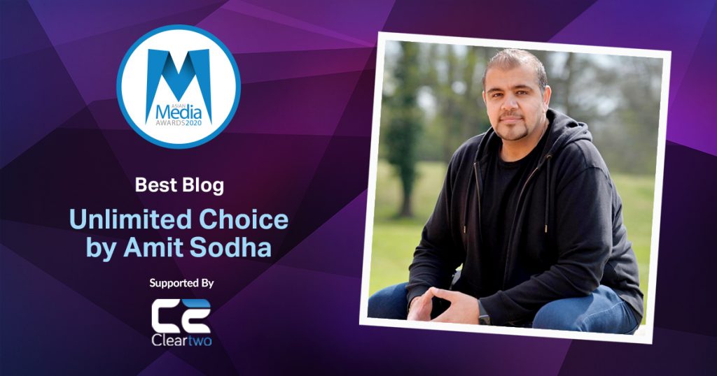 Unlimited Choice by Amit Sodha is Best Blog 2020
