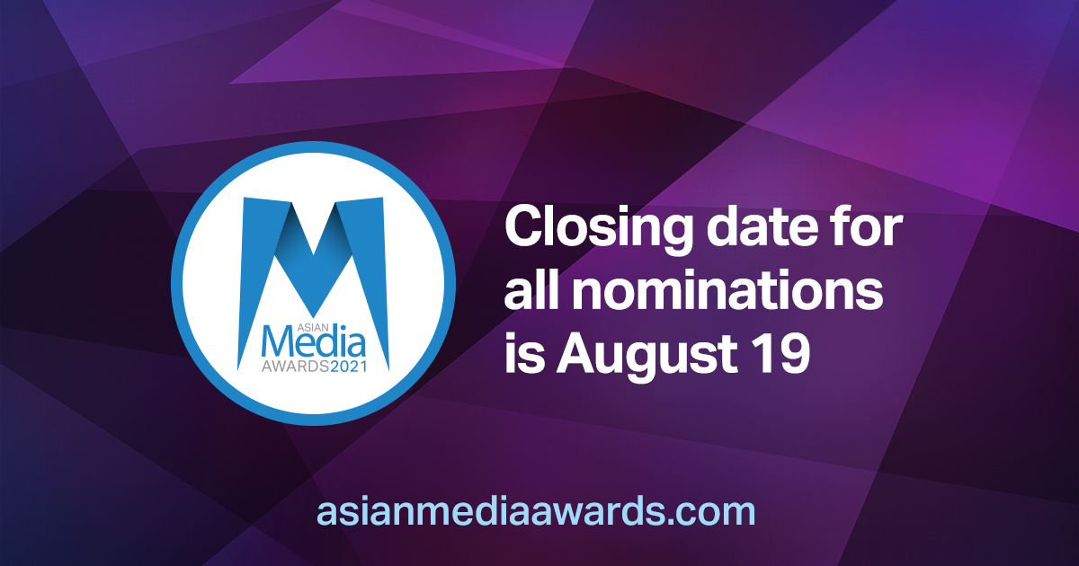 Nominations Deadline for 2021 Asian Media Awards
