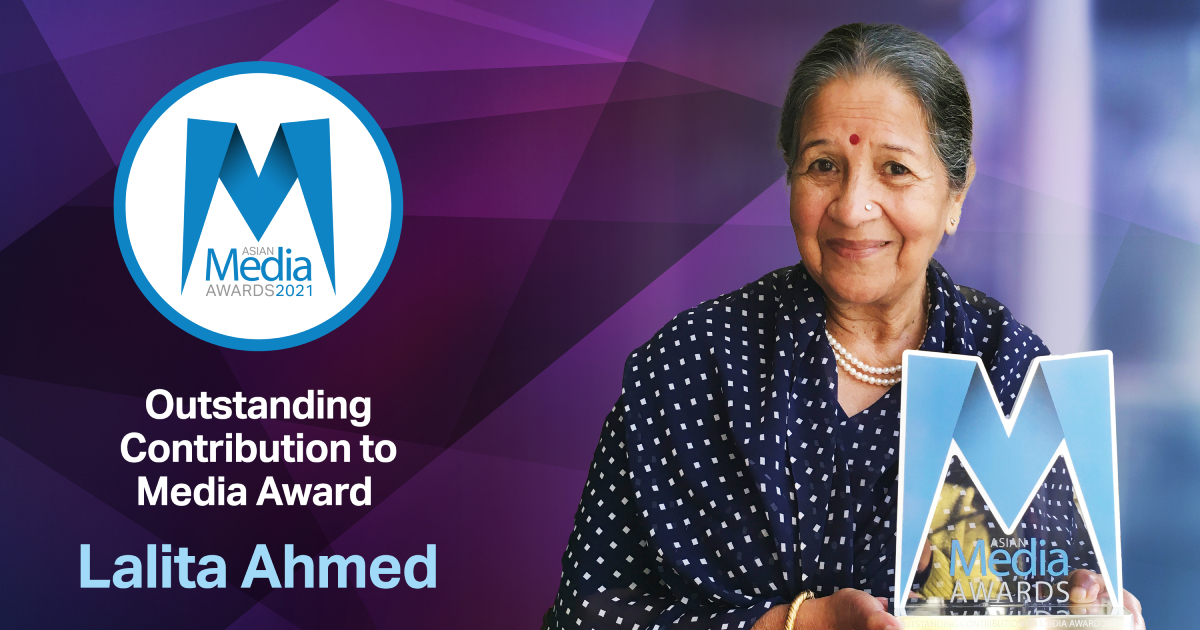 Lalita Ahmed Presented with Outstanding Contribution to Media Award 2021