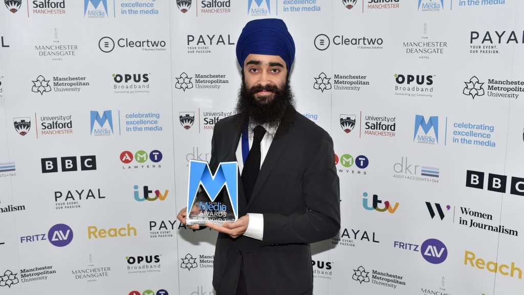 Amrit Singh Mann named Outstanding Young Journalist